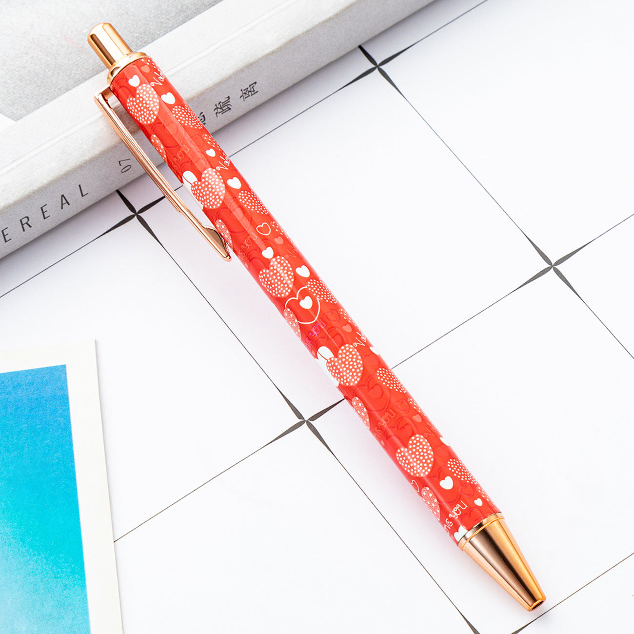 Wholesale of Valentine's Day Metal Action Pens