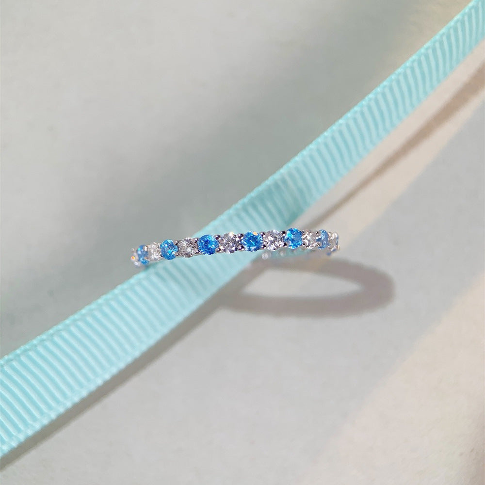 Wholesale High Carbon Diamond S925 Sterling Silver Ring