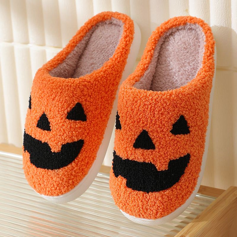 Wholesale Winter Halloween Home Comfortable Thick-soled Warm Indoor Couple Cotton Slippers