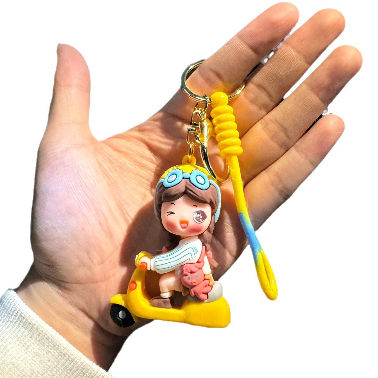 Wholesale Electric Car Boys and Girls Cute Cartoon Keychain Pendant