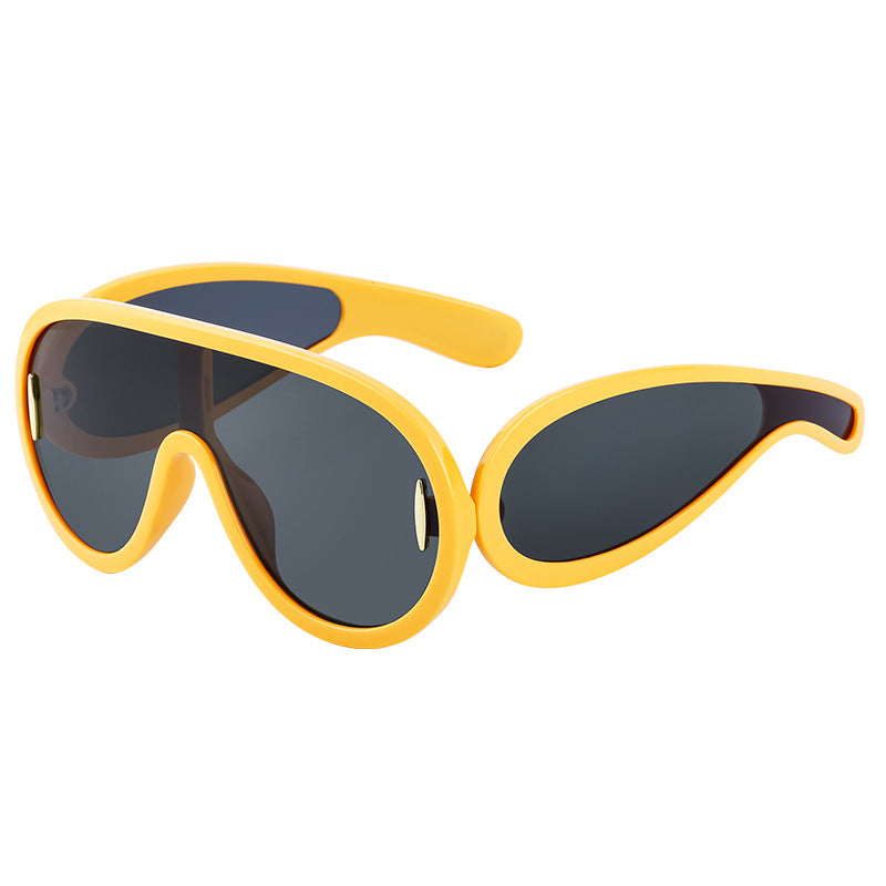 Wholesale PC Integrated Large Frame Sports Cycling Sunglasses