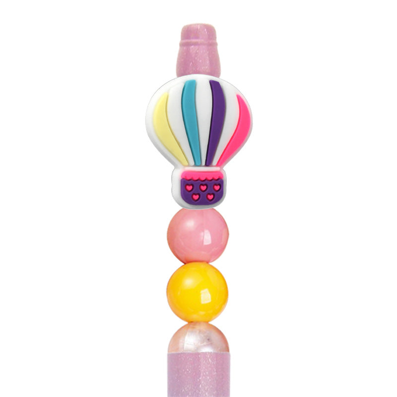 Wholesale Random10pcs/pack DIY Cute Cartoon Pvc Beaded Patch Pen Handmade Beading