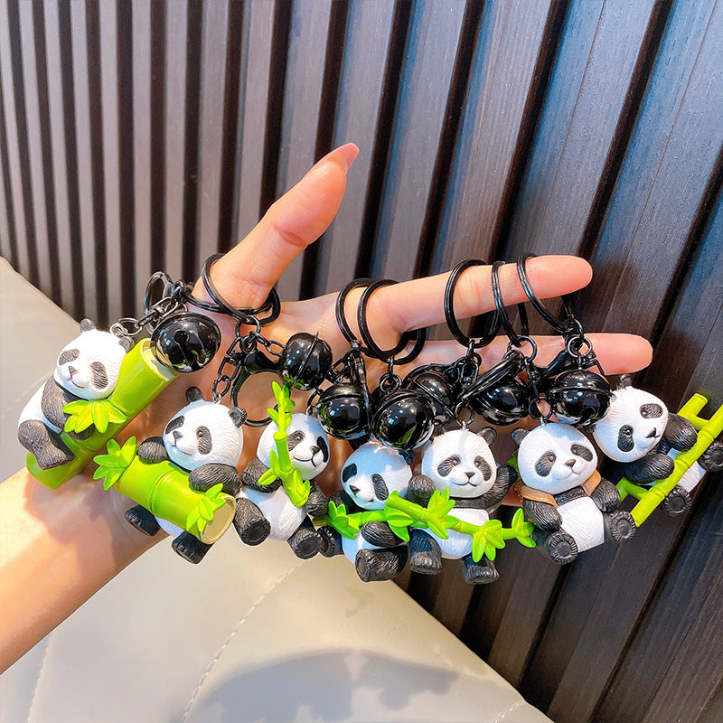 Wholesale Hug Bamboo Panda Delicate Bamboo Cute Panda KeyChain