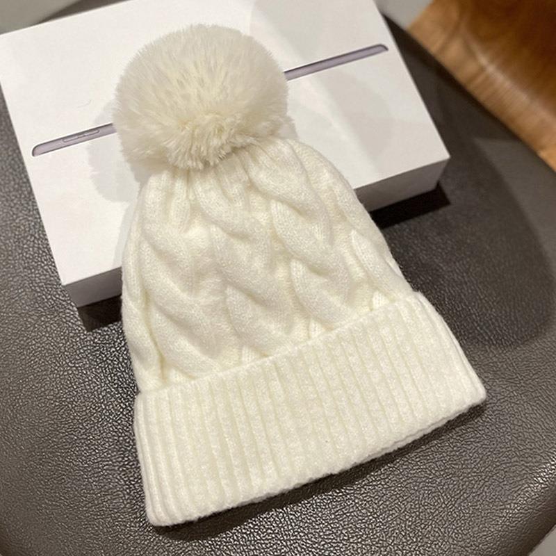 Wholesale Woolen Hat Cashmere Twist Elastic Warm Knitted Hat