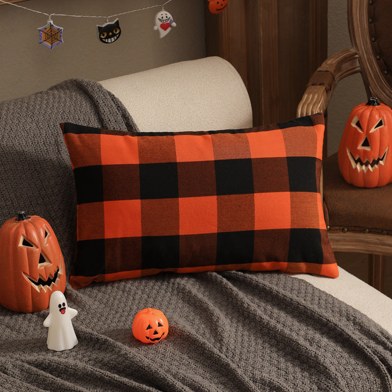 Wholesale  Pillowcase Solid Color Plaid Without Core Striped Pillowcase