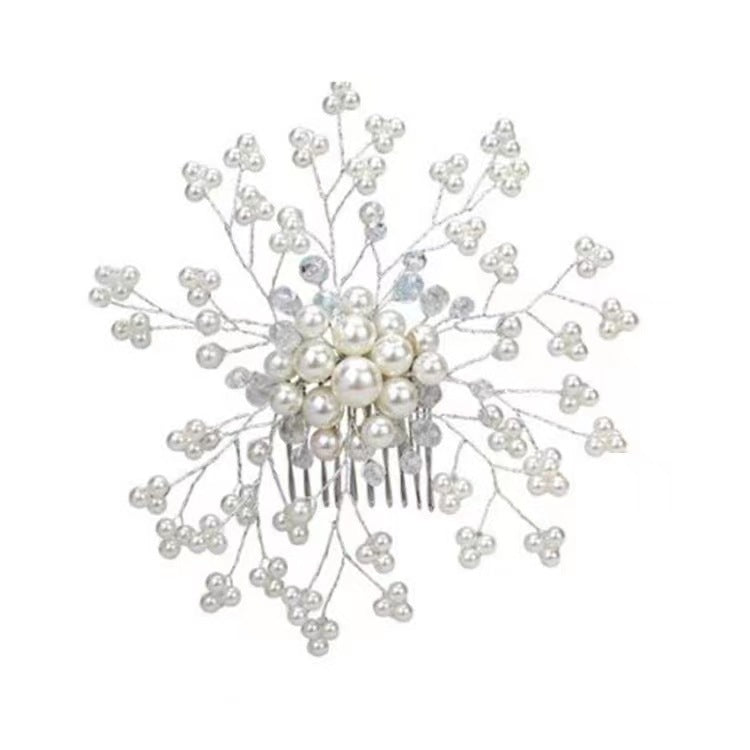 Wholesale Alloy Diamond Inlaid Pearl Hair Comb Hair Clip