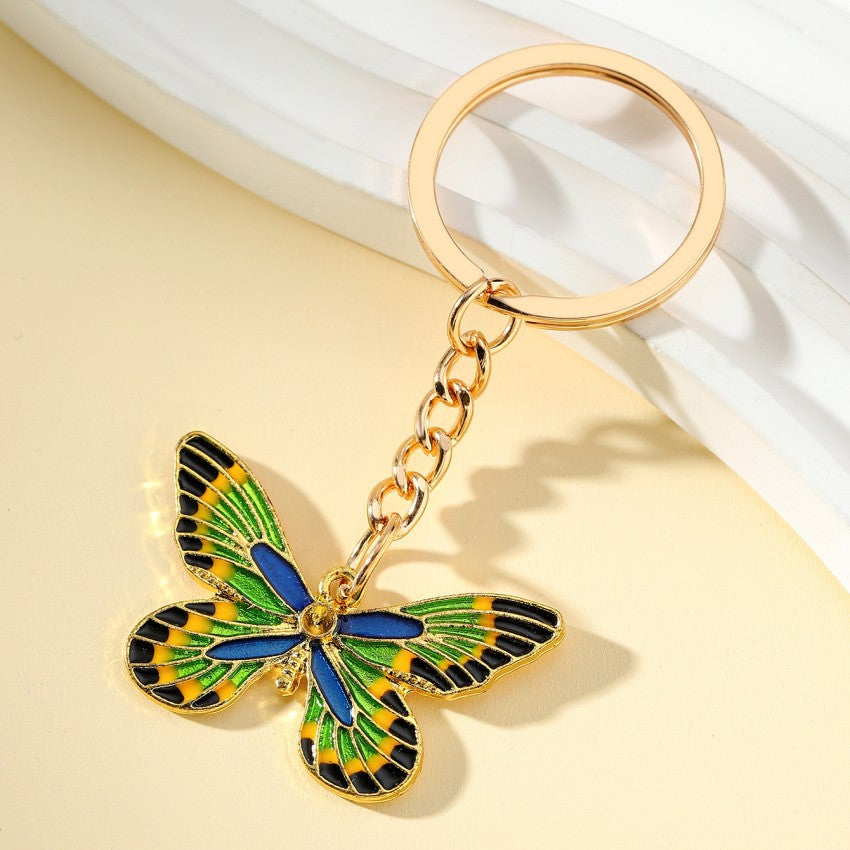 Llavero de metal de mariposa al por mayor