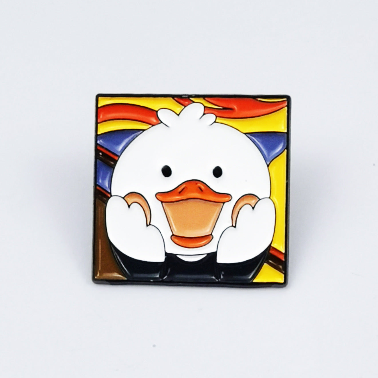 Wholesale Cute and diverse cartoon duck badge brooch