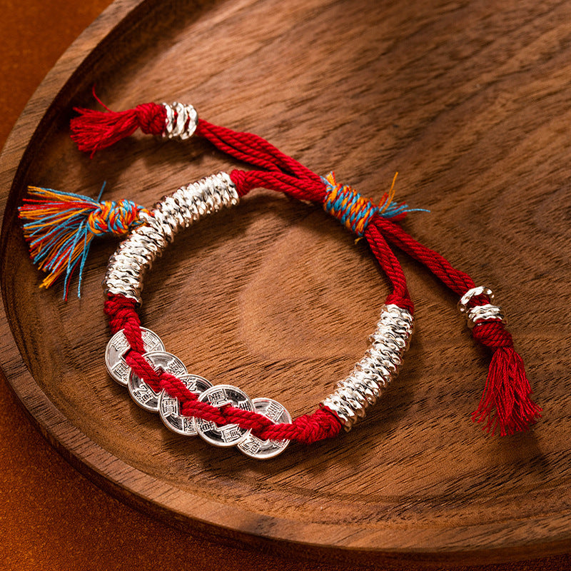 Wholesale Handmade Cotton Rope Bracelet Adjustable Stacked Rope Bracelet