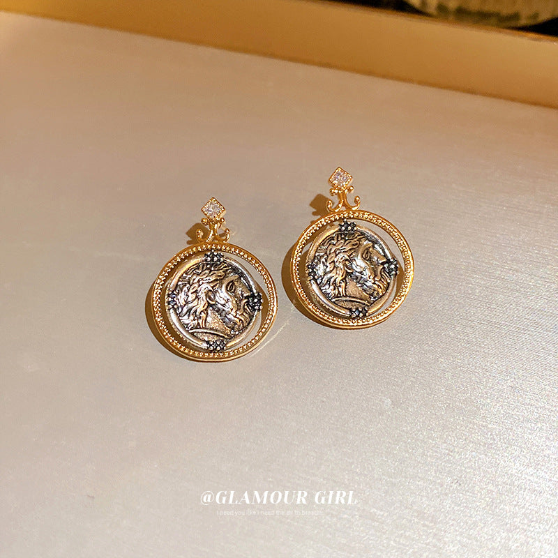 Wholesale Round Antique Metal Earrings