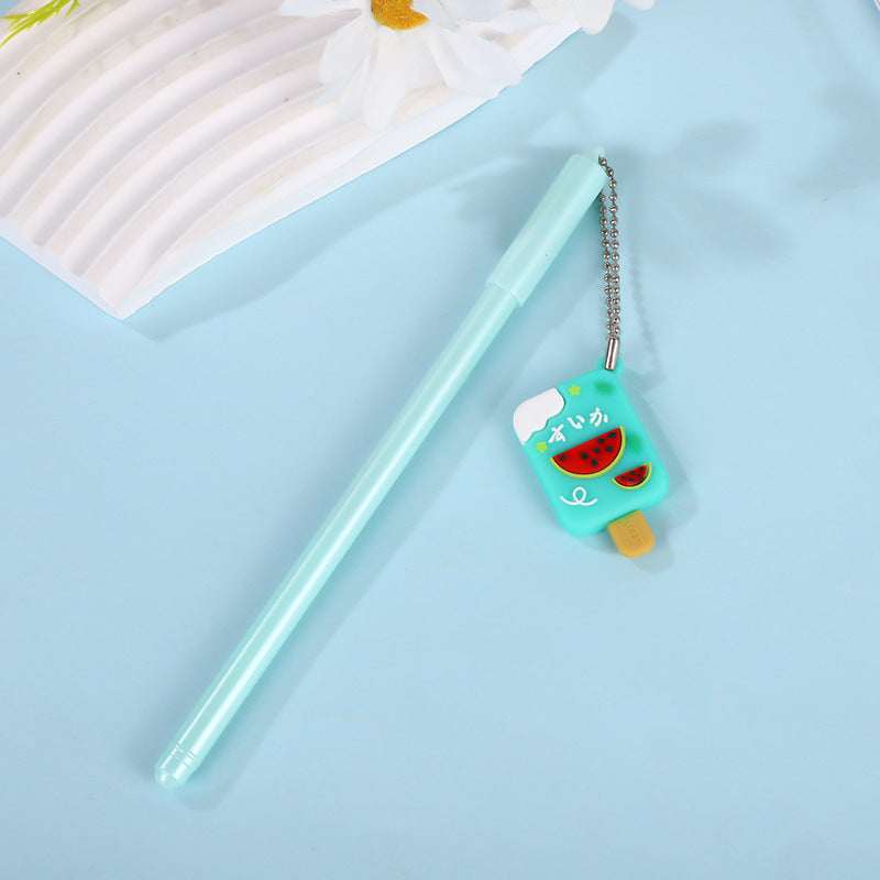 Wholesale Cartoon Popsicle Pendant Plastic Neutral Pen