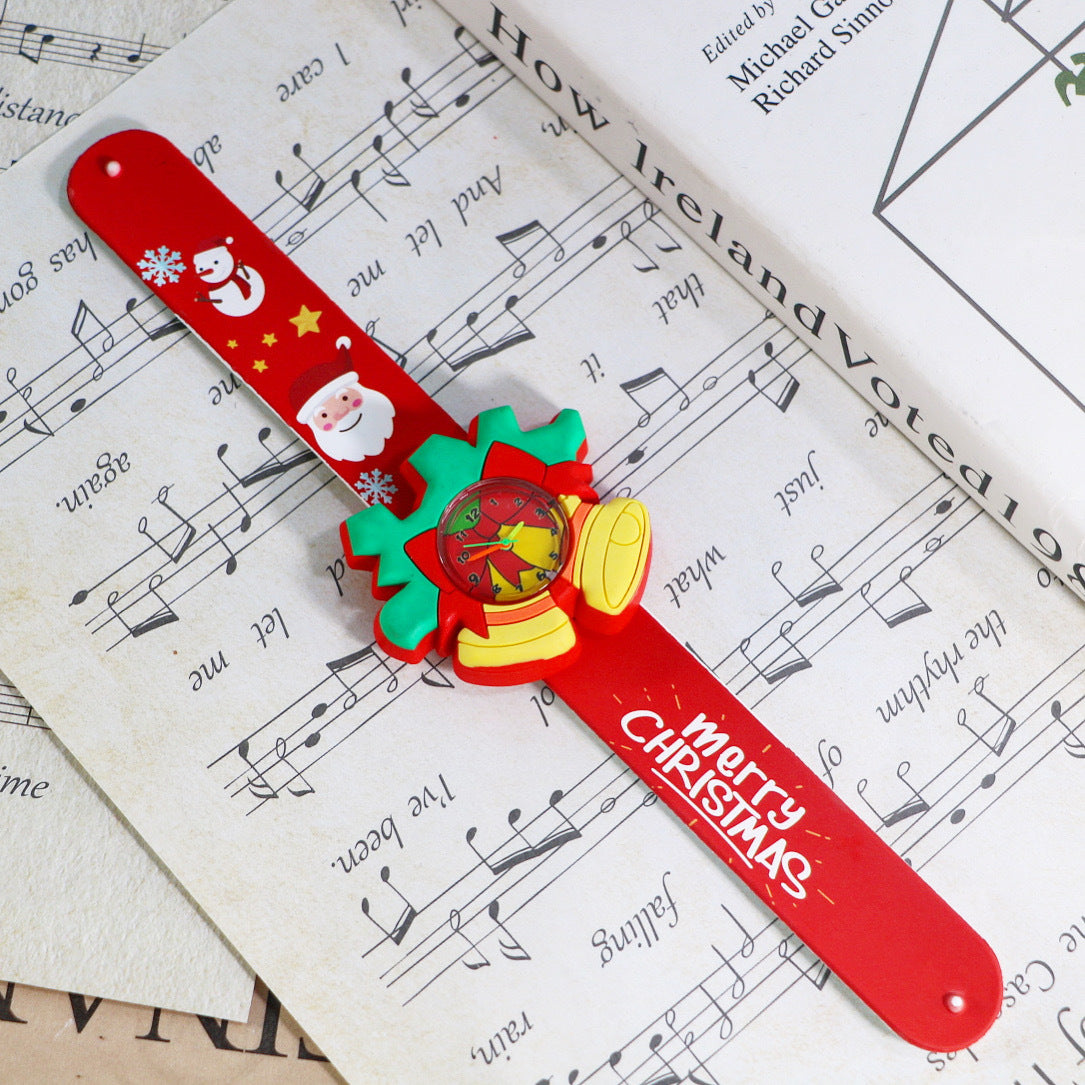 Wholesale Children's Toys Snap Ring Quartz PVC Watch