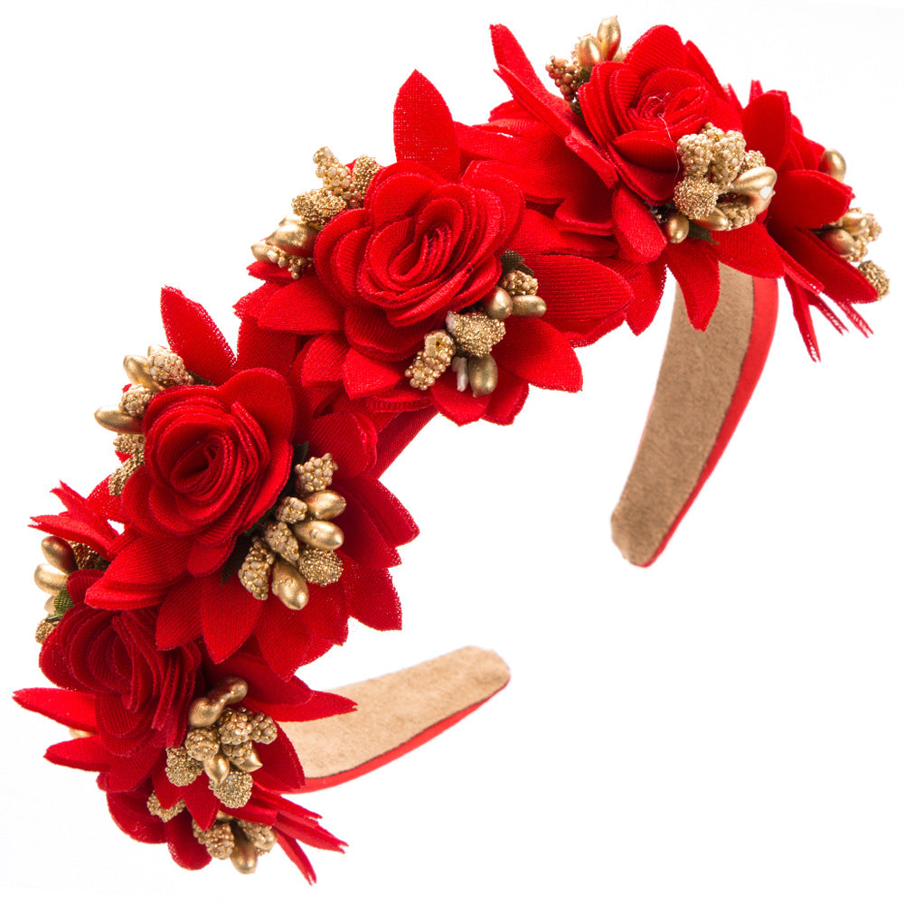 Wholesale Forest based simulation flower street photography headband