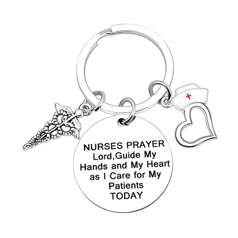Wholesale Nurses Day Creative Jewelry Stainless Steel Keychain