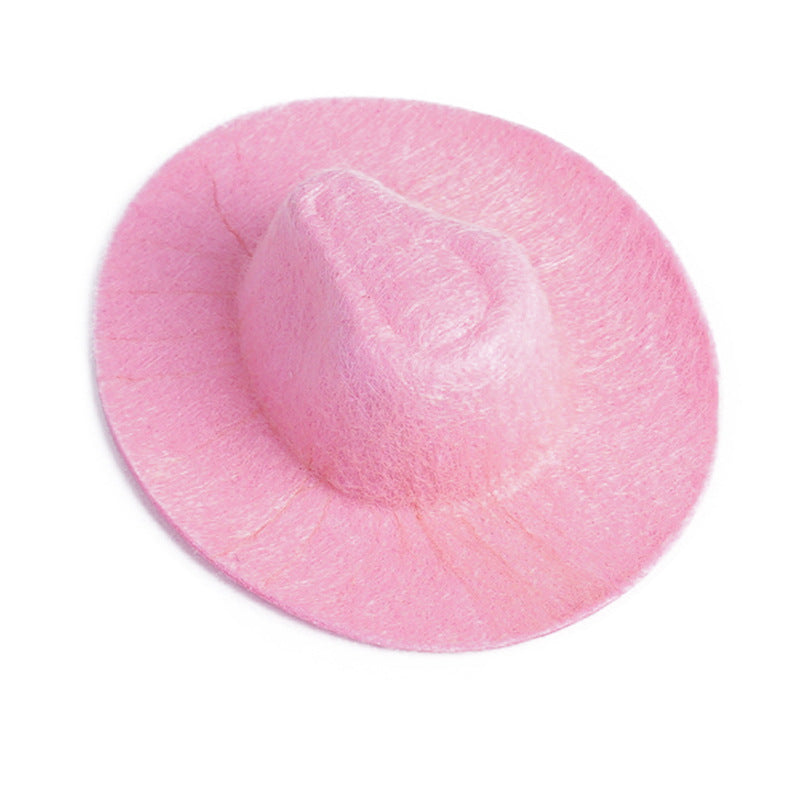 Wholesale Toy doll accessories hat fluorescent magic glitter Denim hat