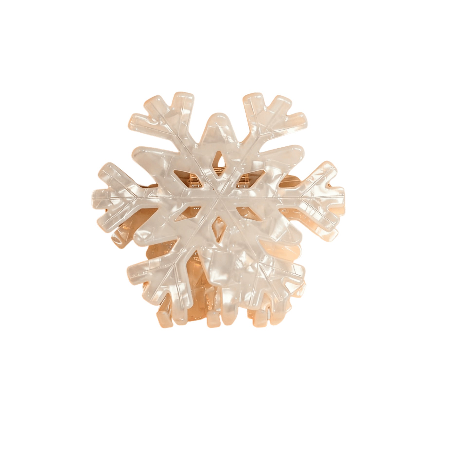 Wholesale Winter Snowflake Acrylic Claw Clip Cute Christmas Hair Accessory For Women Chic Boutique Gift