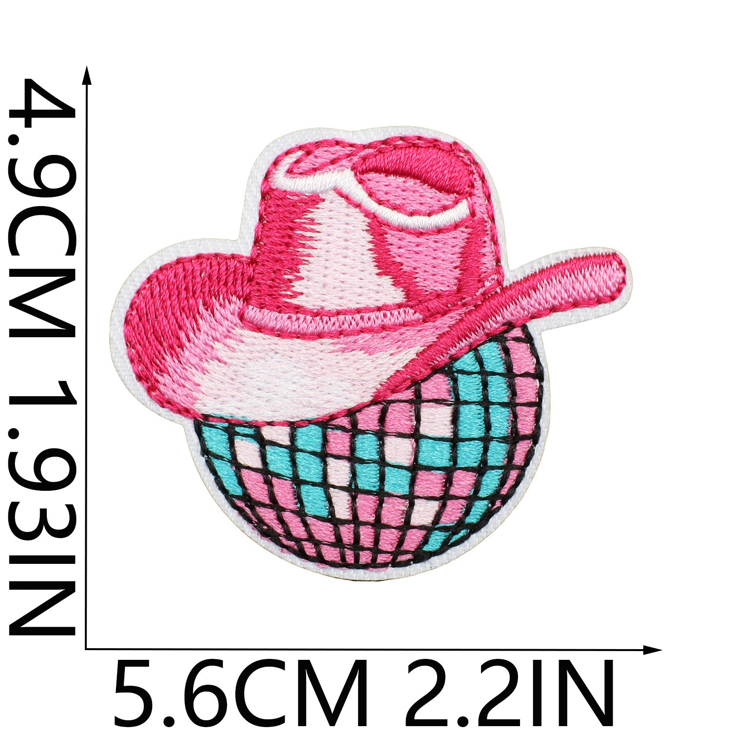 Wholesale Western Denim Embroidery Cloth Sticker FS