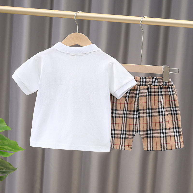 Wholesale of Boys' Cotton Polo Shirts and Shorts Sets