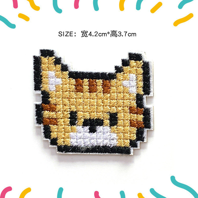 Wholesale Cartoon character embroidered patch frog cross  cloth patch