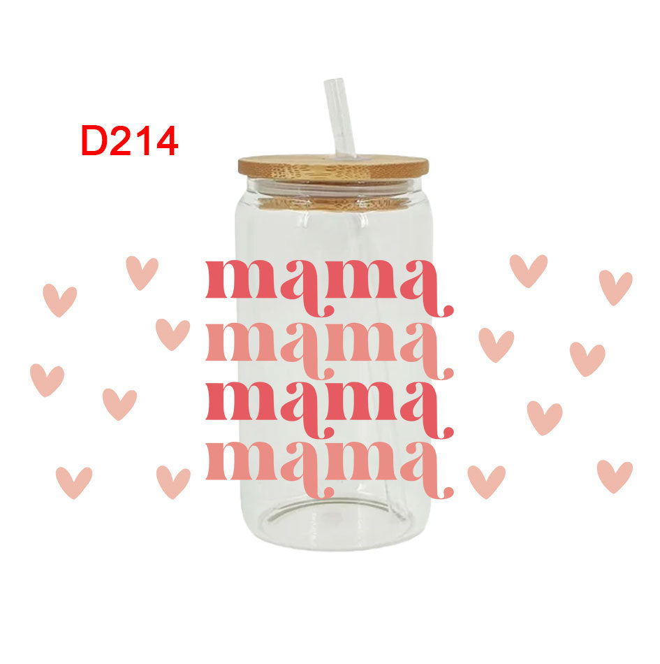 Wholesale Mother' s Day  Series 16oz Cup UV DTF Wraps