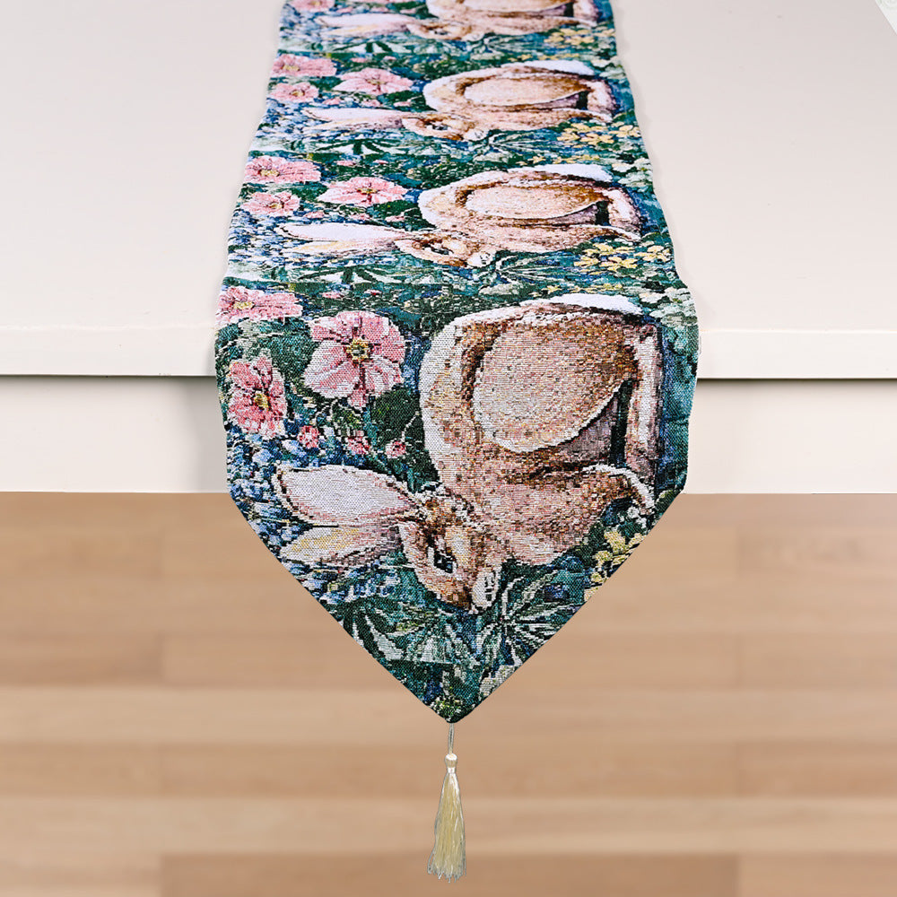 Wholesale of Easter Knitted Fabric Table and Flag Decorations