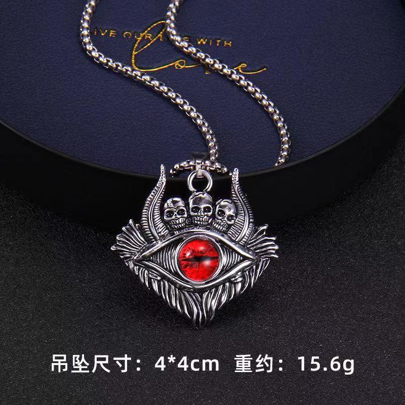 Wholesale Vintage Skull Devil Eye Necklace