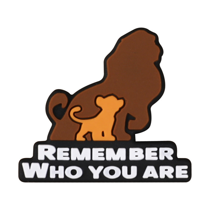 Wholesale  20pcs Lion Silicone Beads Fashion Jewelry DIY Decorative Accessories Cartoon Silicone Beads