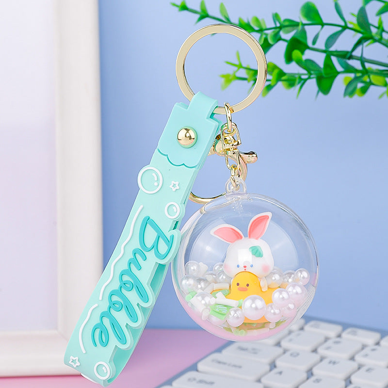 Líquido de caricatura de PVC al por mayor flotante Little Rabbit White Rabbit Quicksand