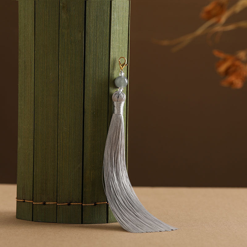 Wholesale 12CM Beaded Lobster Clasp Tassel Pendant