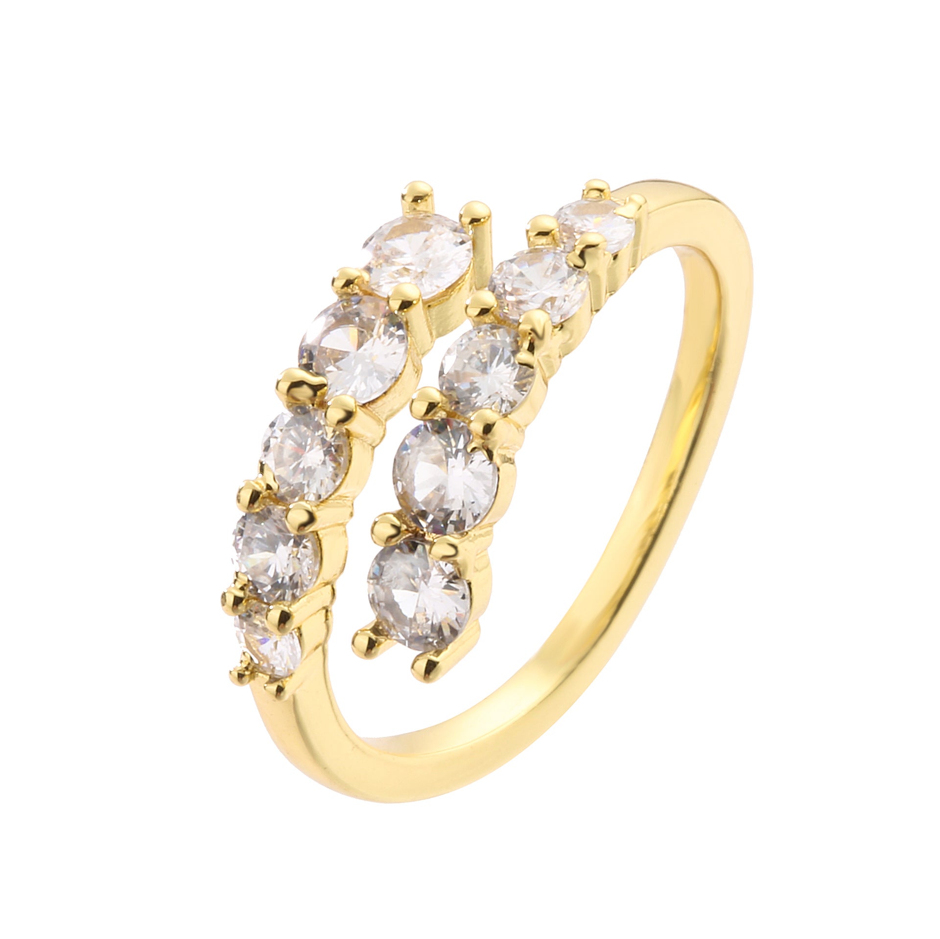 Wholesale Fashion Love Geometric Opening Adjustable Ring