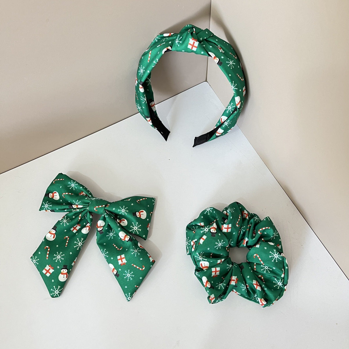 Wholesale 3PCS fabric knotted wide-brimmed headband hairband hairpin combination set