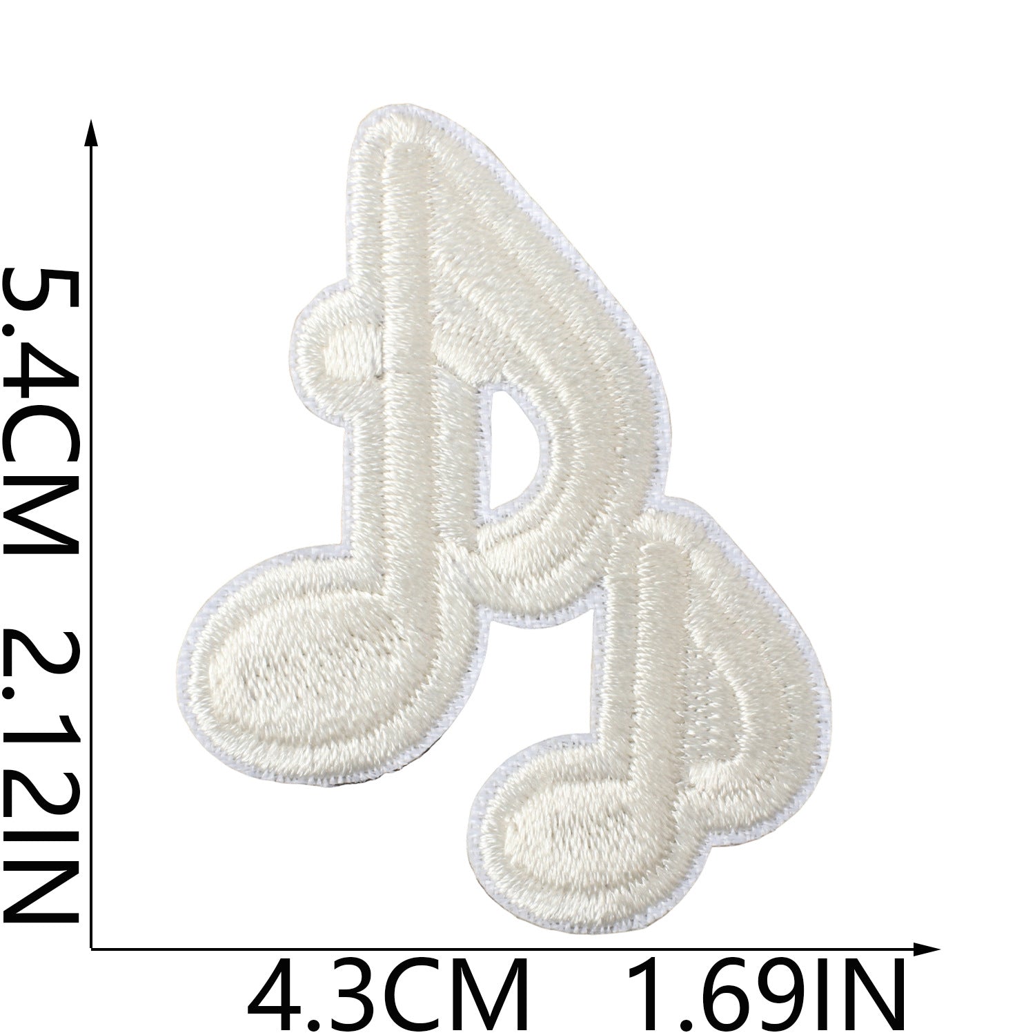 Wholesale Music Note Embroidered Patches For Clothing DIY Repair Decorative Self Adhesive Craft Accessory