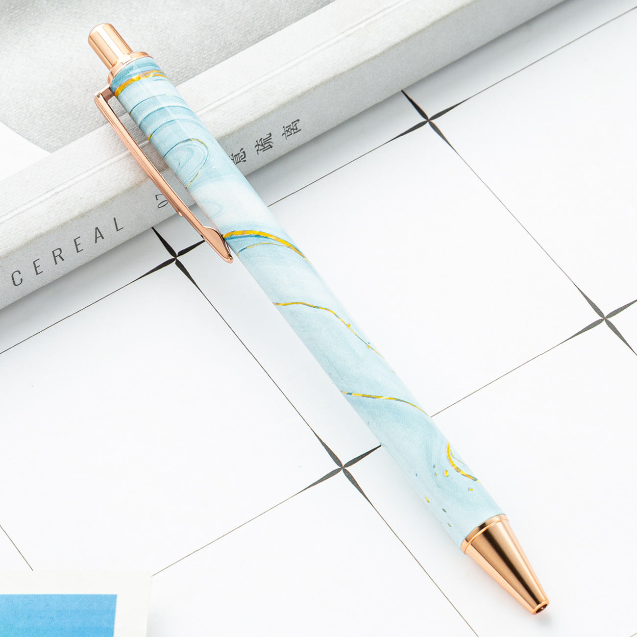 Wholesale New creative student cute printing pattern metal pen