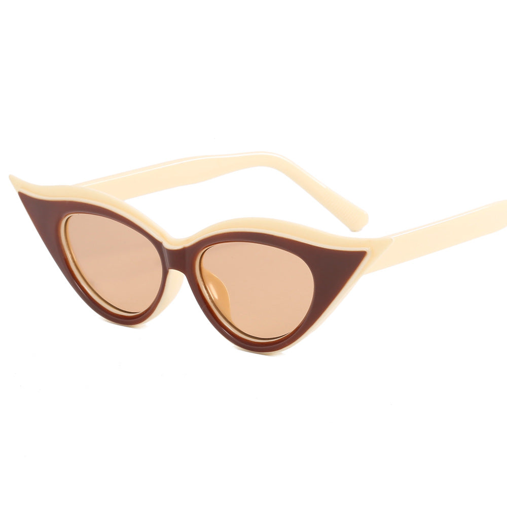 Wholesale PC Cat Eye Small Frame Sunglasses