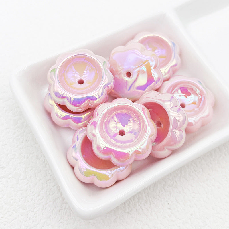 Wholesale Cloud Base Diy Loose Beads Special Shaped Bottom Beads Acrylic