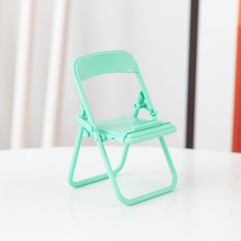Soporte de teléfono móvil silla plegable creativa plástica al por mayor