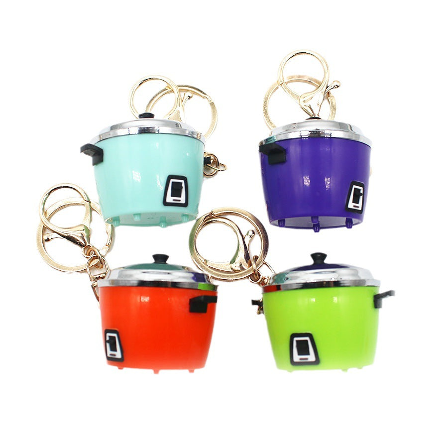 Wholesale Simulation Food Play Datong Rice Cooker Pendant Keychain