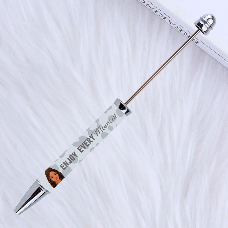 Wholesale Beadable Pens New Sticker Cartoon Character Pattern Printed Ballpoint Pen