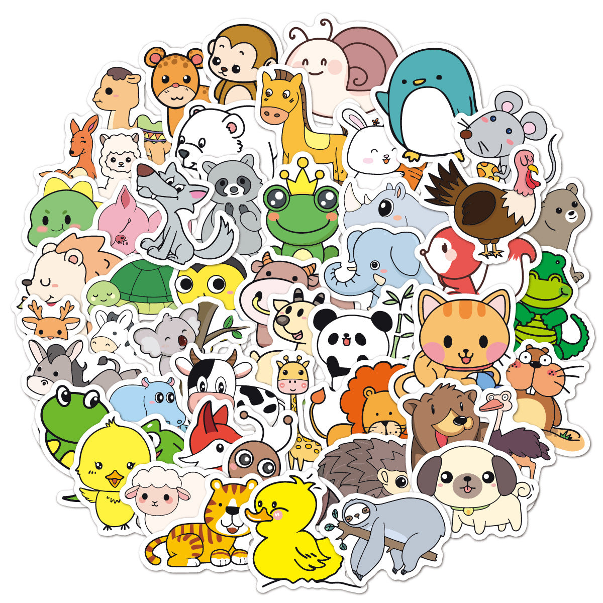Wholesale 50pcs/pack Small Cute Cartoon Graffiti Stickers with Adhesive Stickers