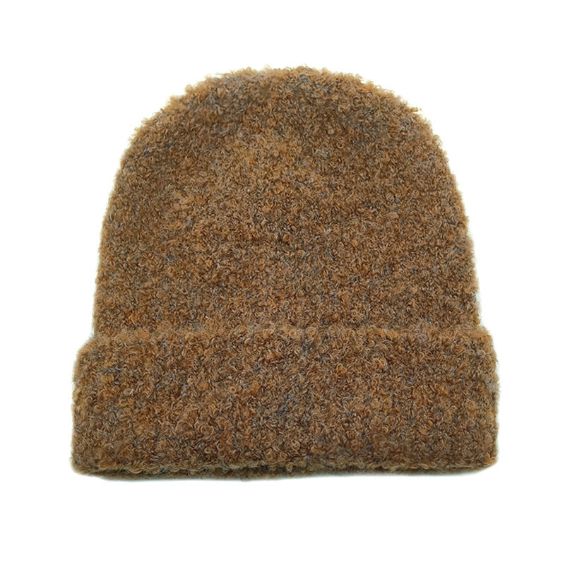 Wholesale Autumn and Winter Loose Thickened Warm Stacked Acrylic Wool Hat