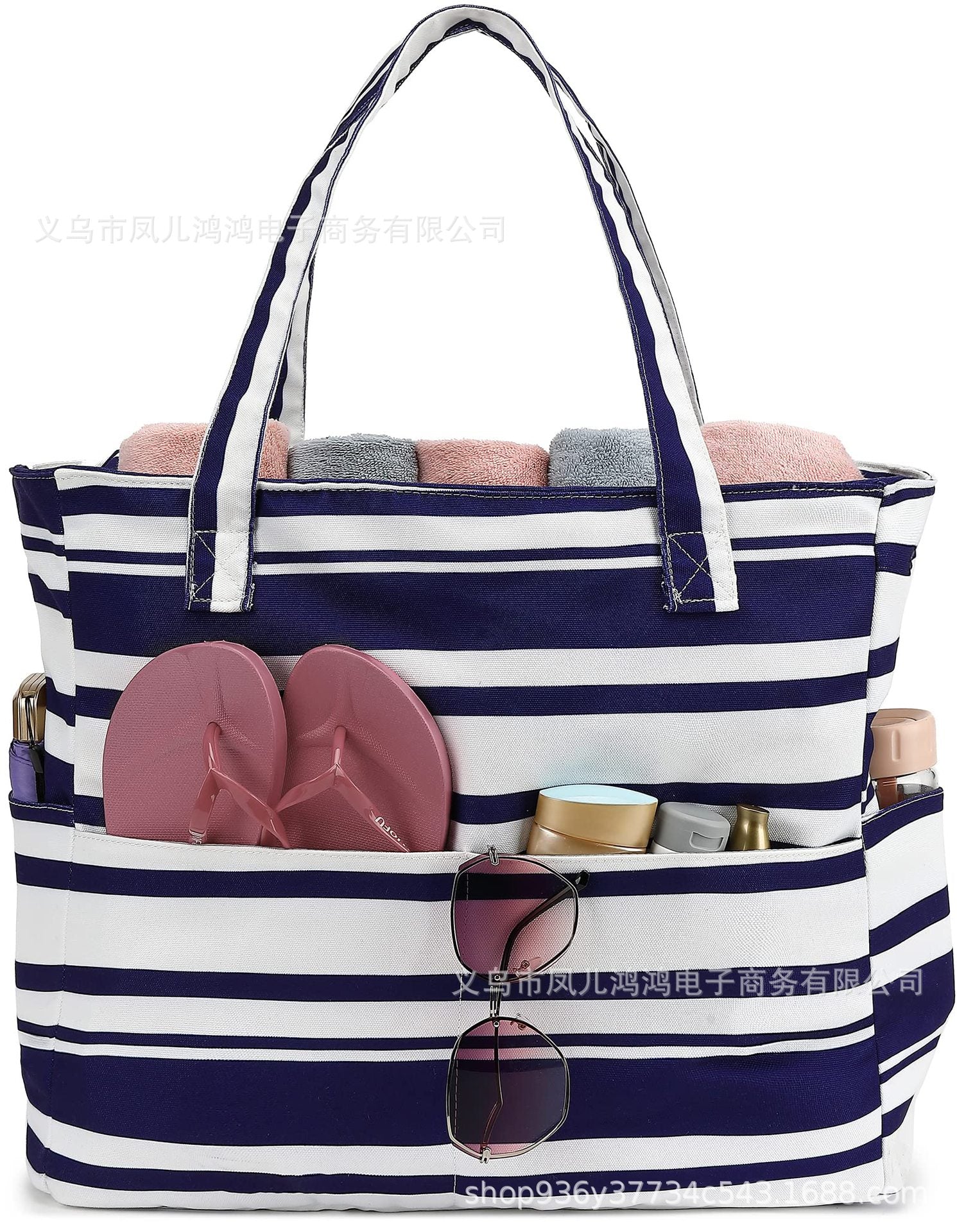 Wholesale multi-functional large  classic popular beach bag travel holiday gym essential