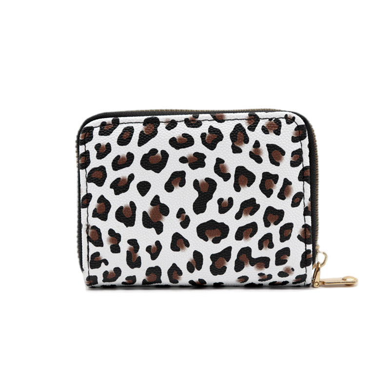 Wholesale Leopard Print Large Capacity Wallet Accordion Card Holder