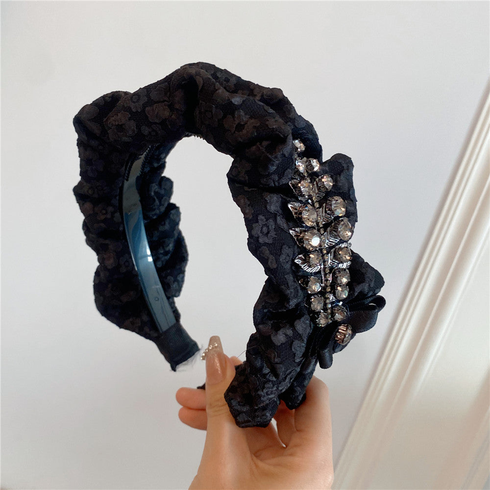 Wholesale Rhinestone Leaf Anti-slip Headband
