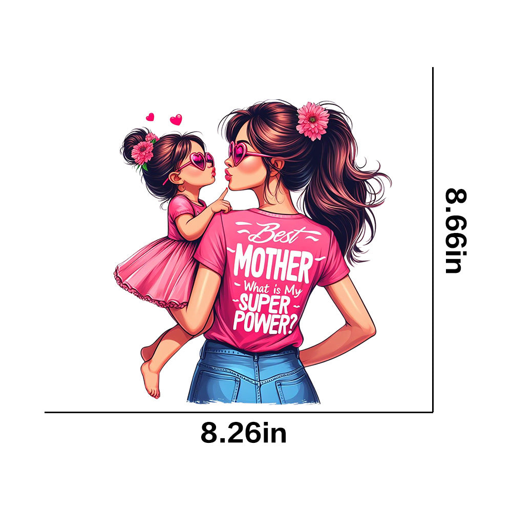 Wholesale Mother and child clothing UV DTF Ready to Press Transfers Wraps