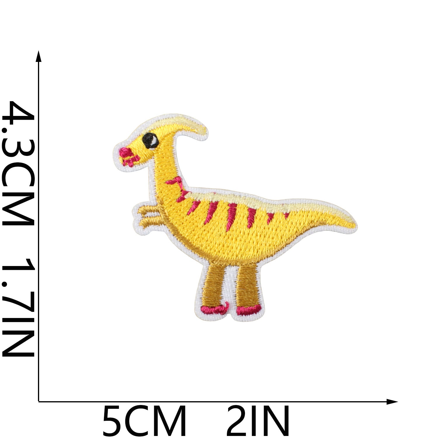 Wholesale Fashion Dinosaur Embroidered Iron On Patches For Kids Clothing Decorative Accent Gift