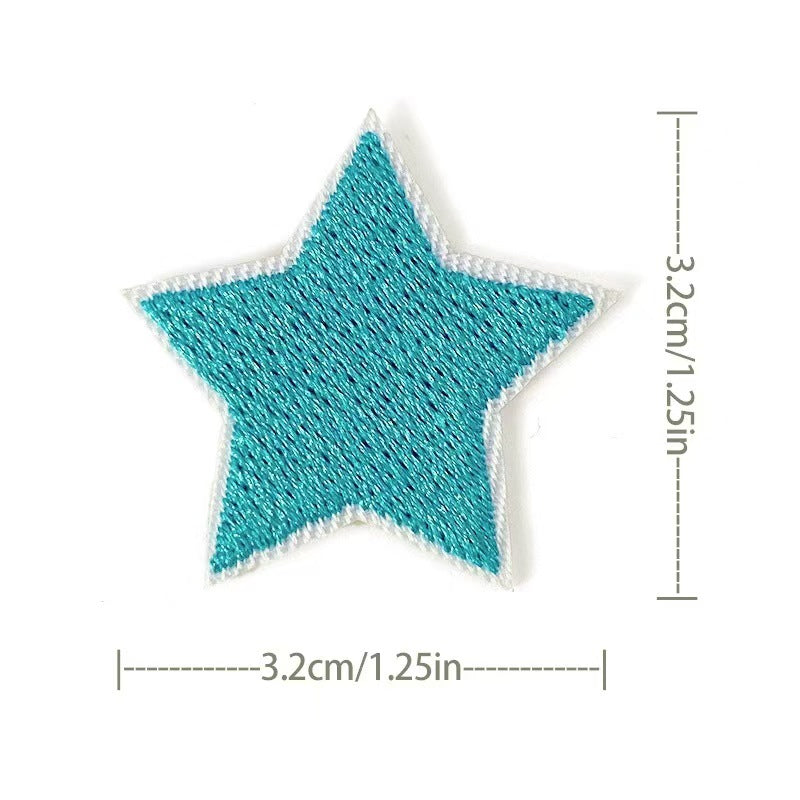 Wholesale Embroidered Star Patches 36 Pack Sew On Appliques For Clothing And Towels Fashion Accessory DIY Gift Resale