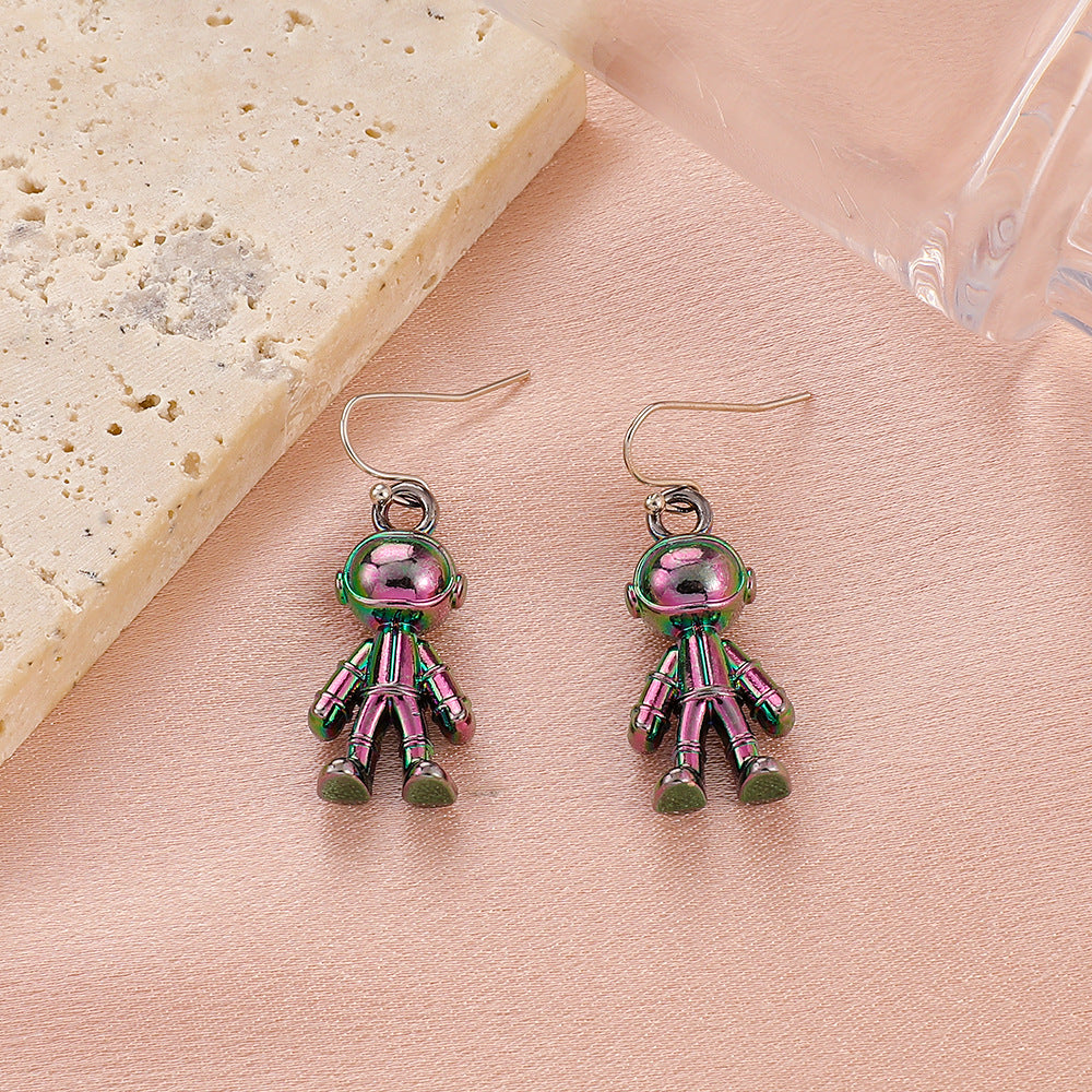 Wholesale Symphony Astronaut Alloy Earrings