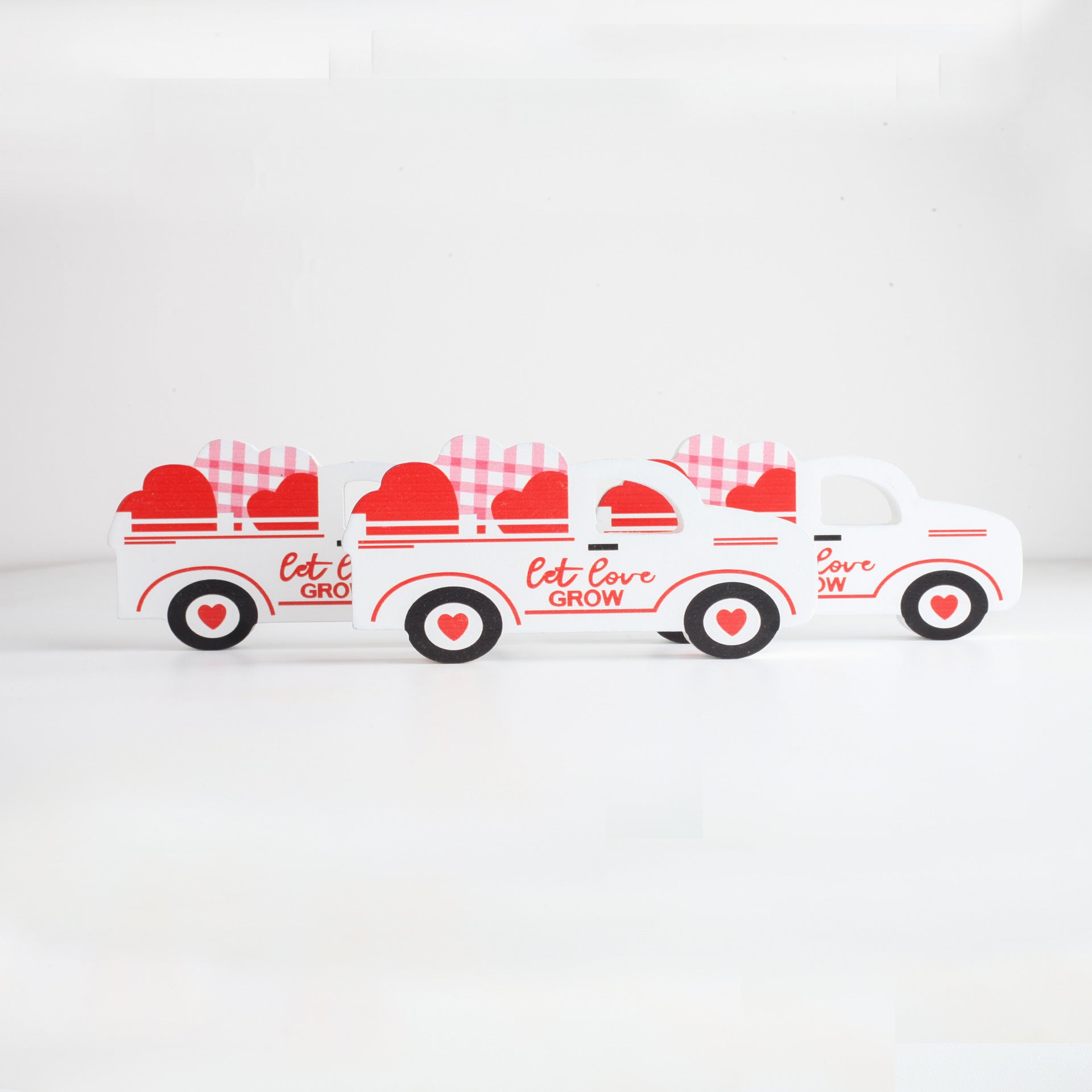 Wholesale 10PCS Valentine's Day Wooden Ornaments