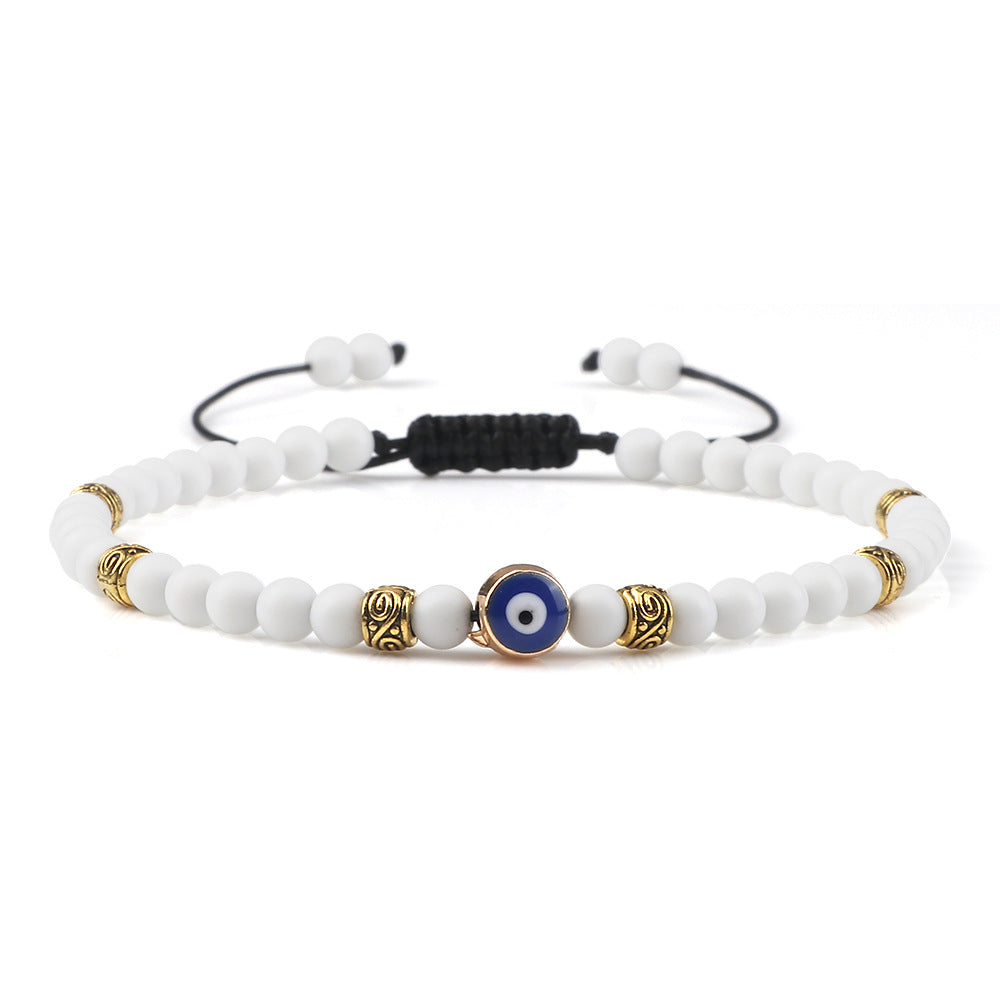 Wholesale Vintage Devil' s Eye Bead Weaving Bracelet