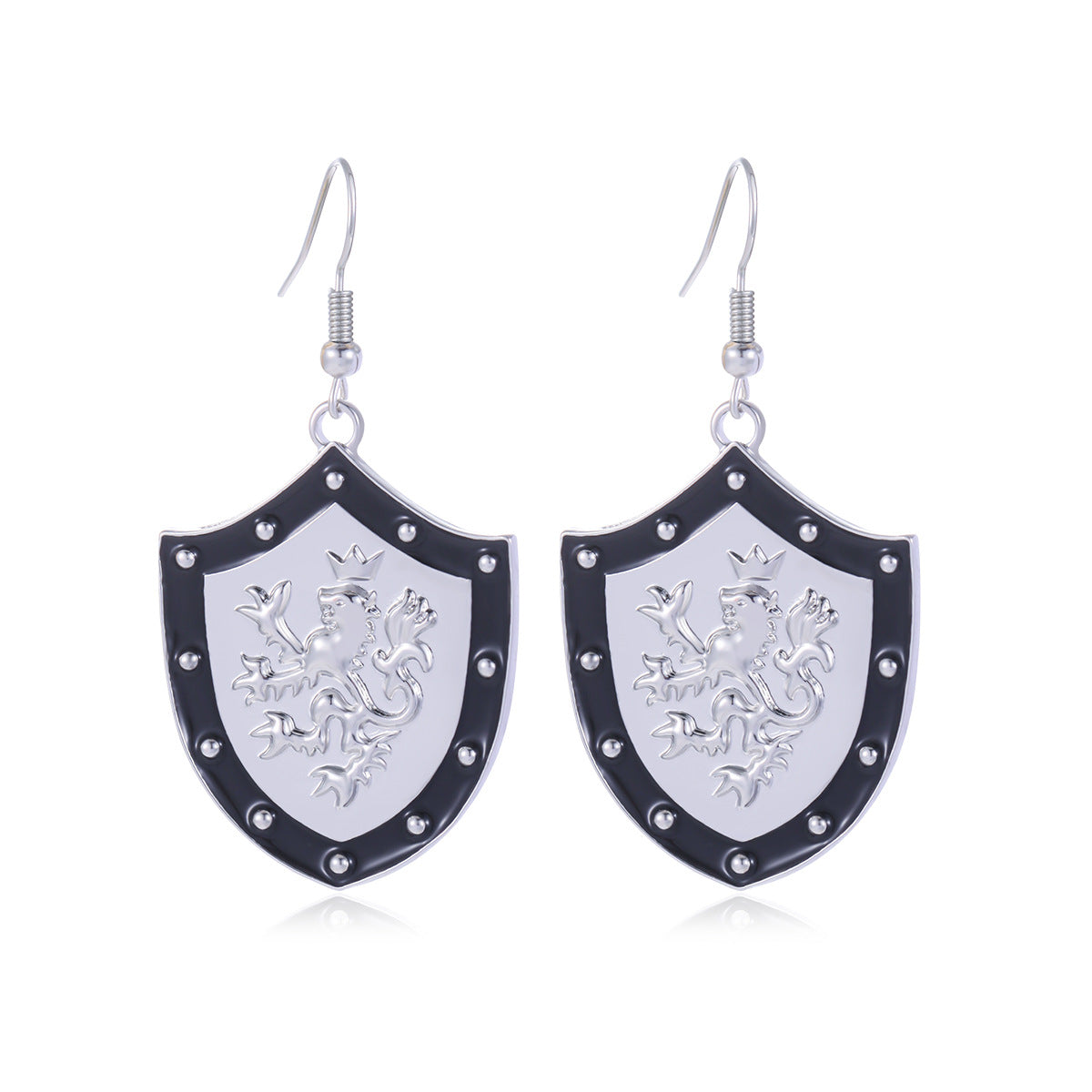 Wholesale Gothic Medieval Sword Earrings Silver Chain Cross Drop Jewelry Accessory Party Style